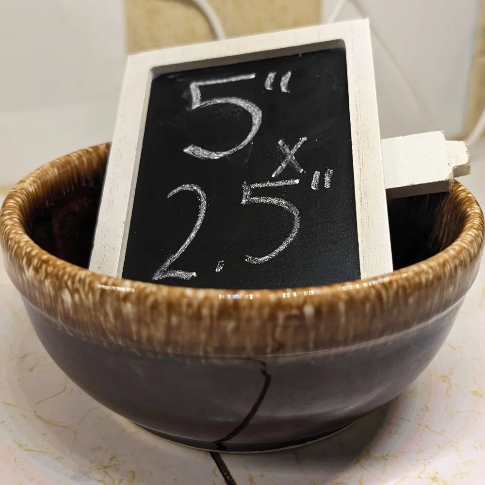 Kathy‎ Kale vintage stoneware oven proof chocolate drip glaze 5